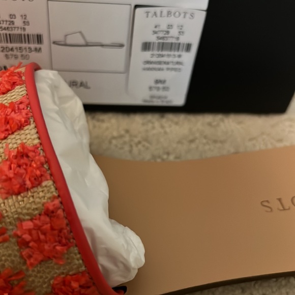 Sandals from Talbots size 9.  Color orange NEW - Picture 4 of 4
